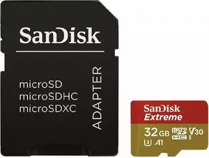 SanDisk Extreme 32GB microSDHC Memory Card Class 10 UHS-I U3 A1 V30