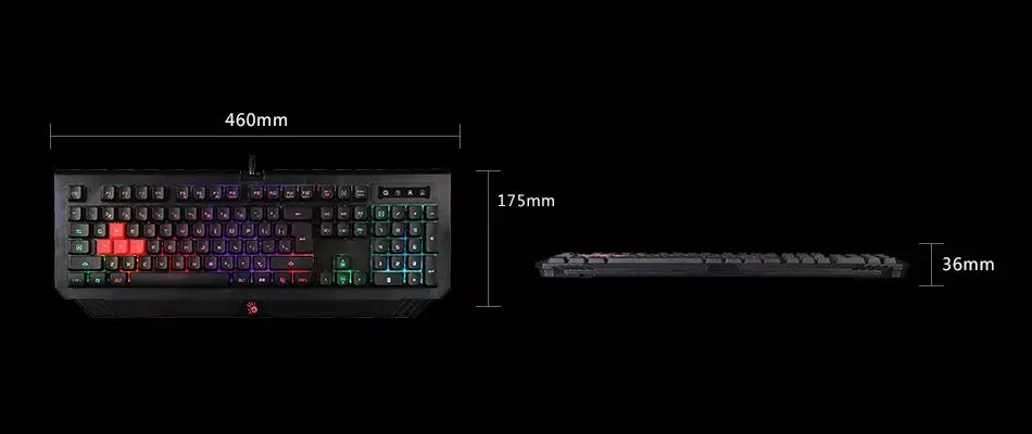Gaming Keyboard A4Tech Bloody B120N USB Backlit Photo 8