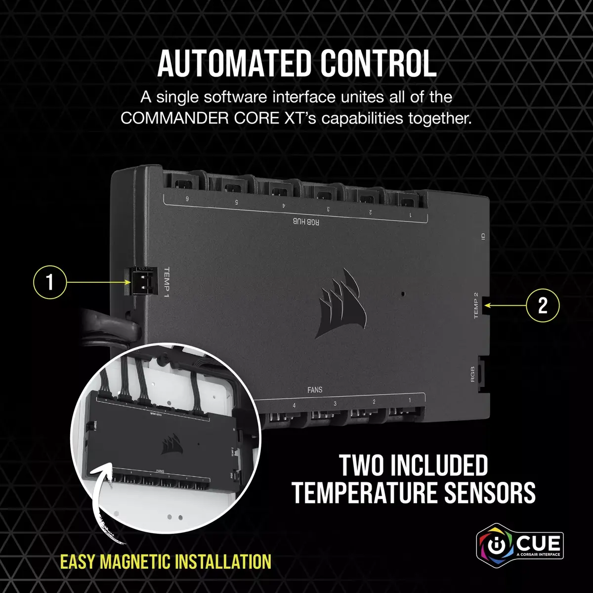 Контроллер скорости вентиляторов Corsair iCUE Commander Core XT Photo 10