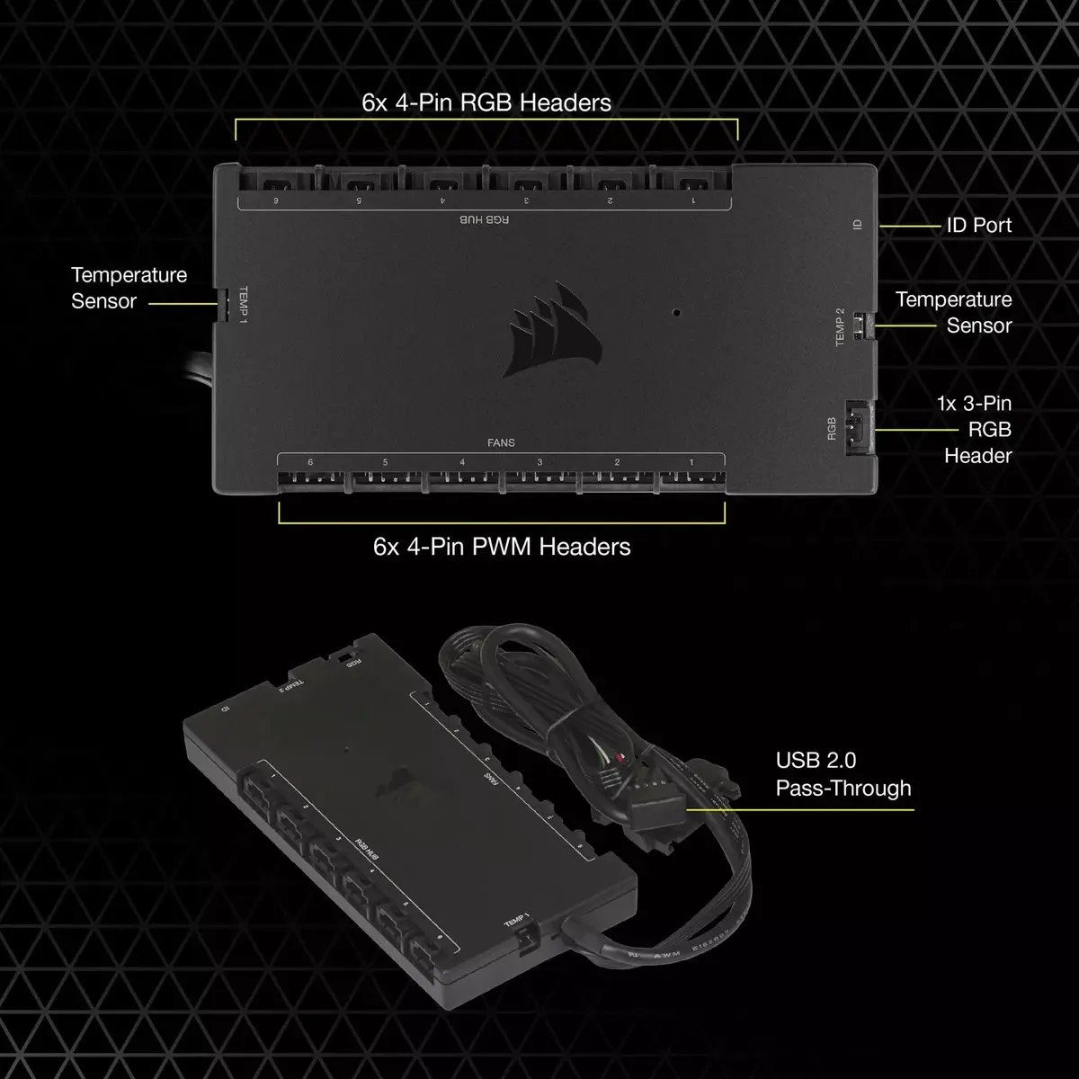Контроллер скорости вентиляторов Corsair iCUE Commander Core XT Photo 12