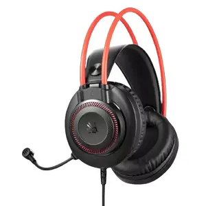 A4Tech BLOODY G200 vadu spēļu austiņas ar mikrofonu, apkārtušas (circumaural), 20–20000 Hz, vads 2 m, melni/sarkani