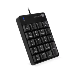 Wired mini keyboard Connect IT CKB-0060-BK — USB, 1.5 m cable, black