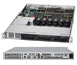Rack 1U server barebone Supermicro AS-1042G-TF — 1400W PSU, up to 512GB RAM, RAID 0/1/10, Gigabit Ethernet