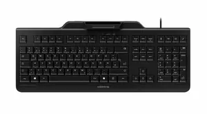 Проводная клавиатура Cherry KC 1000 SC полноразмерная, USB, раскладка QWERTZ, 109 клавиш, кабель 1.8 м, черная