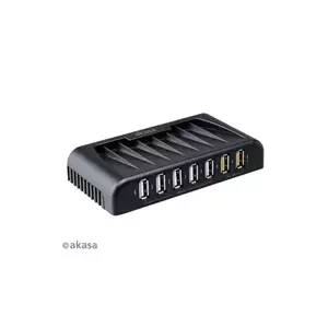USB-концентратор Akasa AK-HB-12BKCM — 7 портов USB 2.0, чёрный