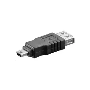 USB 2.0 A to Mini B 5‑pin Adapter Cable (Female to Male) by PREMIUMCORD, model kur-9
