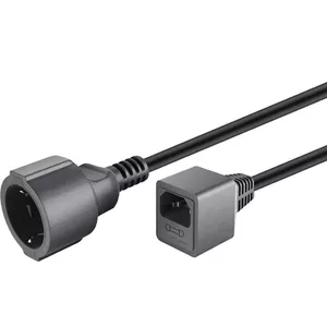 Power cable PremiumCord PPU1-01 Black 0.2 m
