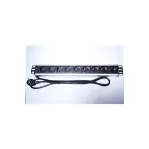 Barošanas sadalītājs PREMIUMCORD PDU-F15G09 1.5U 9×230V ar 2 m kabeli