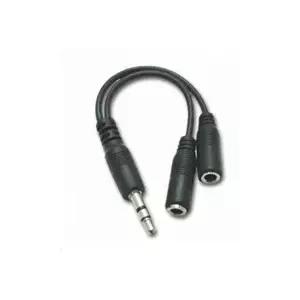 PREMIUMCORD Kabeļa sadalītājs 3,5 Jack M - 2xF 10cm