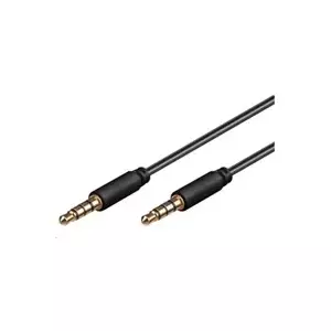 Audio cable PREMIUMCORD 3.5mm 4‑pin male-to-male 3 m for Apple iPhone iPad iPod