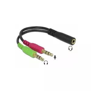 4-polu 3,5 mm džeka adapters PREMIUMCORD kjr-50, kabelis 30 cm