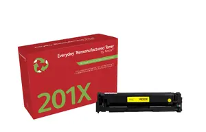 Тонер-картридж xerox xrc Everyday™ Yellow восстановленный, совместим с HP 201X (CF402X), повышенная емкость, 2300 страниц