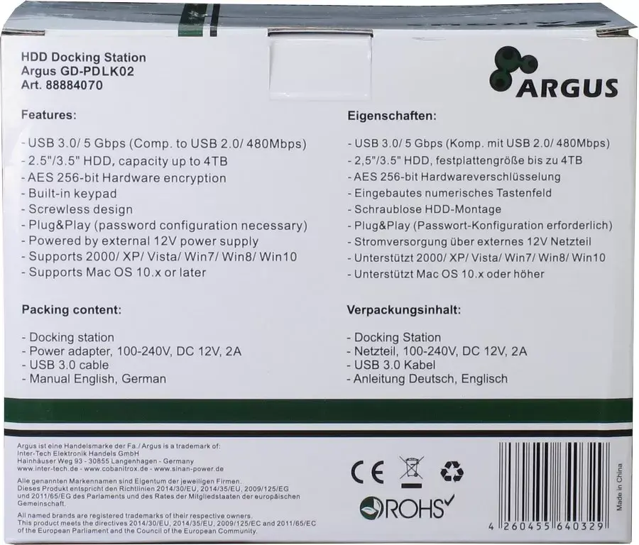 Storage Drive Docking Station Inter-Tech 88884070 Photo 6