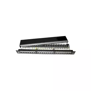 Patch panel LYNX CS LX24SL-C6-BK 24-port 19" STP Cat6