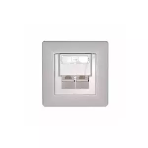 UTP Wall Socket 2x RJ45 Cat5E, dual terminal block, flush-mount — LYNX PXP-22-C5E