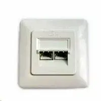 Стенная розетка LYNX PXP-22S-C5E 2x RJ45 STP Cat5E для скрытого монтажа