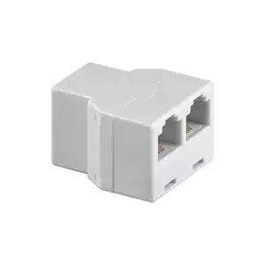 Lexi-NET RJ-11 Adapter 1x RJ-11 to 2x RJ-11 White