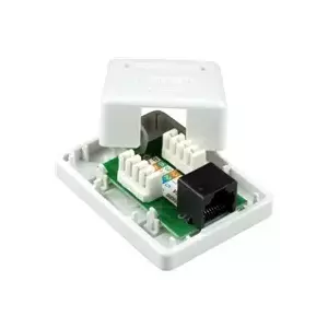 UTP Socket 1x RJ45 Cat5E LYNX CS LXO-11-O Dual Terminal Surface Mount