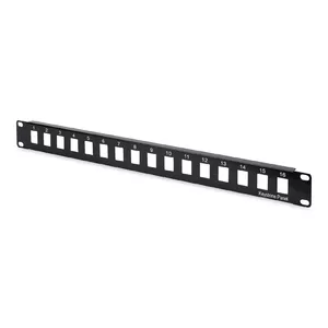 XtendLan XL-PP19-16N-BK 16 portu modulārais komutācijas panelis, melns