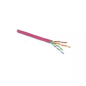 UTP kabel PlanetElite, Cat5E, drát, LS0H, DCa, fialový, 305m