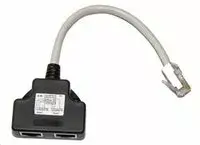 Lexi-NET RJ45 Splitter Adapter 1x8p8c to 2x8p4c TEL-TEL