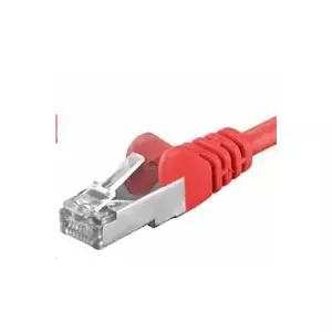 Сетевой кабель PREMIUMCORD Patch кабель CAT6a RJ45-RJ45 S-FTP 10м Красный