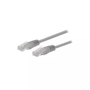 Kabel C-TECH patchcord Cat5e, UTP, šedý, 1m