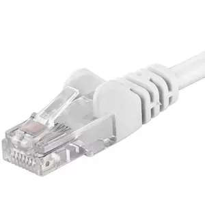 Tīkla kabelis PremiumCord Patch kabelis UTP Cat5e RJ-45 0.5m Balts