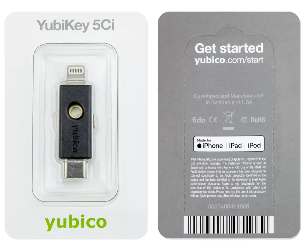 Ключ безопасности Yubico YubiKey 5Ci Photo 4