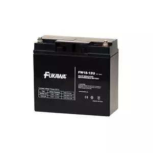 Aizvērts svina-skābes akumulators FUKAWA FW 18-12 U 12V 18Ah rezerves barošanai un UPS
