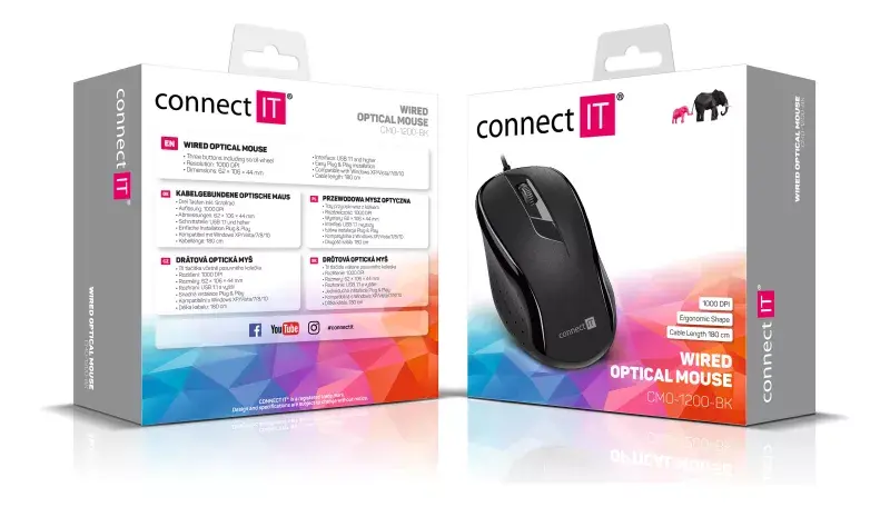Connect IT CMO-1200-GY Optical Mouse Photo 6