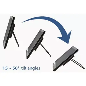 SLIDE EASILY INTO THE BEST ANGLE FOR TOUCH CONTROL
