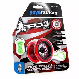 Yo-Yo Factory beginner yo-yo AROW – red, basic responsive yo-yo for learning