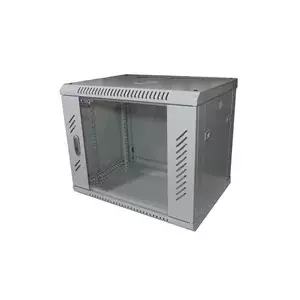 Wall cabinet Lexi-NET LN9U-60/60-SV 9U 600x600 with glass doors