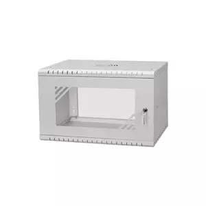 Wall cabinet Lexi-NET LX19-6U-450GG 6U, 520x450 mm, glass doors