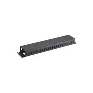 Patch panel 2U XtendLan CMP2USTEEL-B metal with cover 19" 90x45mm