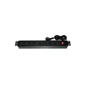 Power distribution panel XtendLan ZASUVKA8-19 — 19" rack, 8x230V outlets, 1.5U