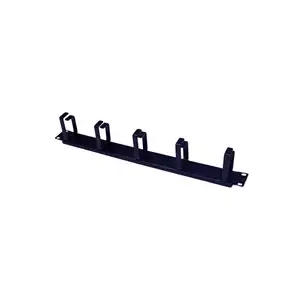 19" mounting panel XtendLan CMP1USTEEL-570 1U with 5 metal holders for rack-mounted equipment