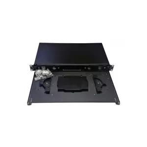 Optical drawer 1U Lexi-NET OPVANA1UN-BLACK modular for 24 splices, black, without front