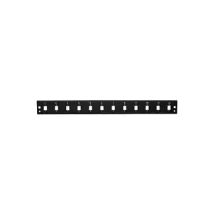 Optical panel Lexi-NET OPVANA1UN-BLACK — 12×SC simplex ports, rack-mount fiber patch panel, black