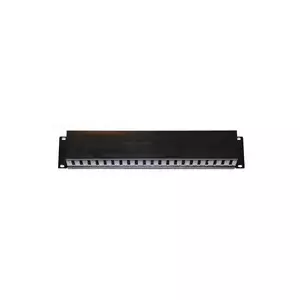 Patch panel 19" 2U Lexi-NET metal with plastic cover 90×45 mm