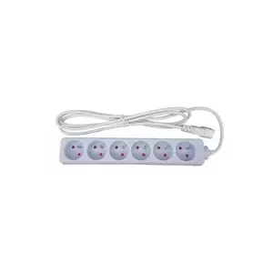 Power extension cable XtendLan ZASUVKA6B-C14 — 6×230V sockets, C14 inlet, 2 m