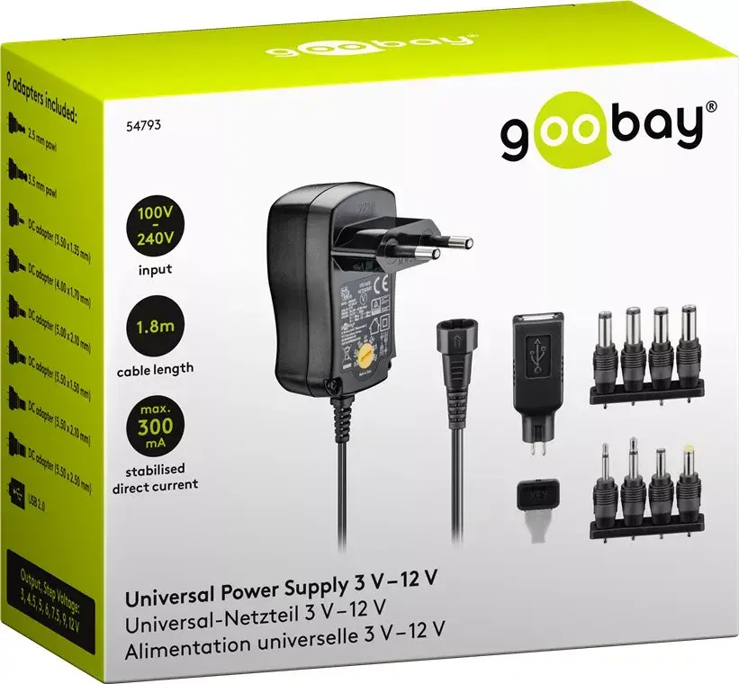 Universālais barošanas avots Goobay 3 V - 12 V Photo 6