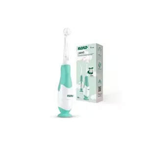 Детская вибрирующая зубная щетка neno Denti MINT — синяя ручка, 2‑минутный таймер, режим Sensitive, питание AAA
