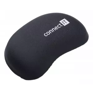 Connect IT CI-498 подушка под запястье Ткань, Пена с эффектом памяти, Прорезиненный Черный