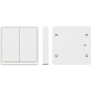 Viedais slēdzis TESLA Smart Switch Dual Battery Wireless White — ZigBee, CR2430 akumulators, 1 modulis