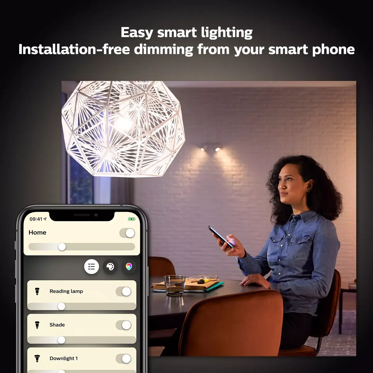 Viedā spuldze Philips Hue White A60 E27 800 2-pakā Photo 3