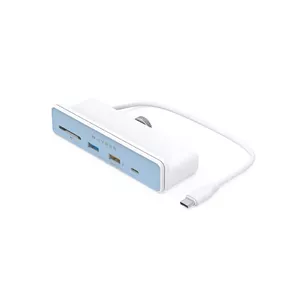 HYPER HD34A8 dokstacija USB 3.2 Gen 1 (3.1 Gen 1) Type-C Balts