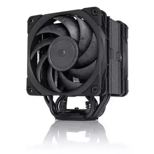 Procesora dzesētājs Noctua NH-U12A CHROMAX.BLACK — 120 mm ar diviem ventilatoriem, augstums 158 mm, savietojams ar LGA 1200, max 2000 apgr/min