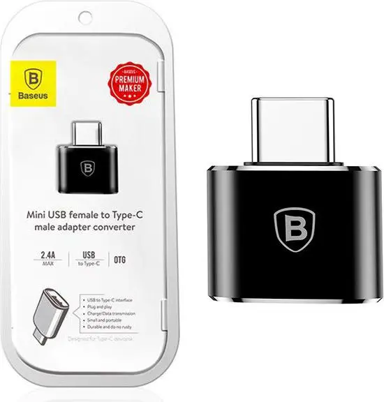 Baseus USB to USB Type-C Adapter 2.4A Photo 4